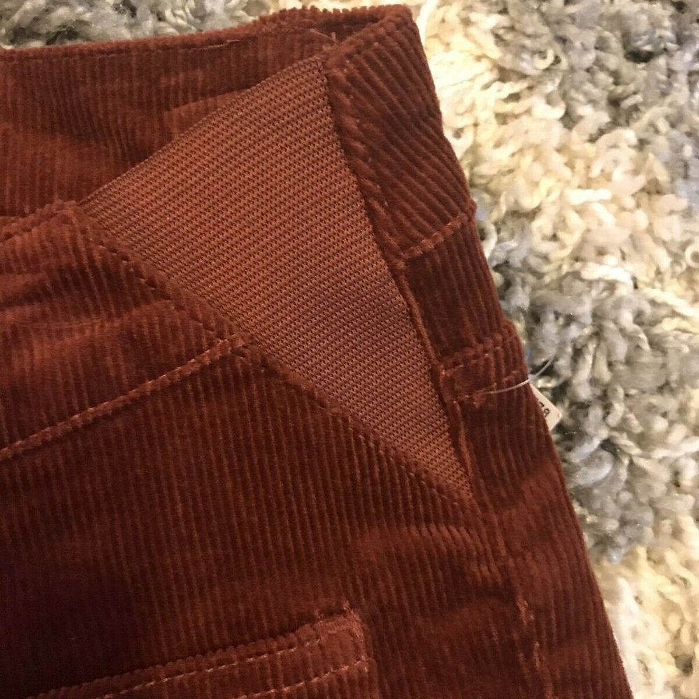 Led Luxe Essentials Maternity Brown Corduroy Pants - image 8